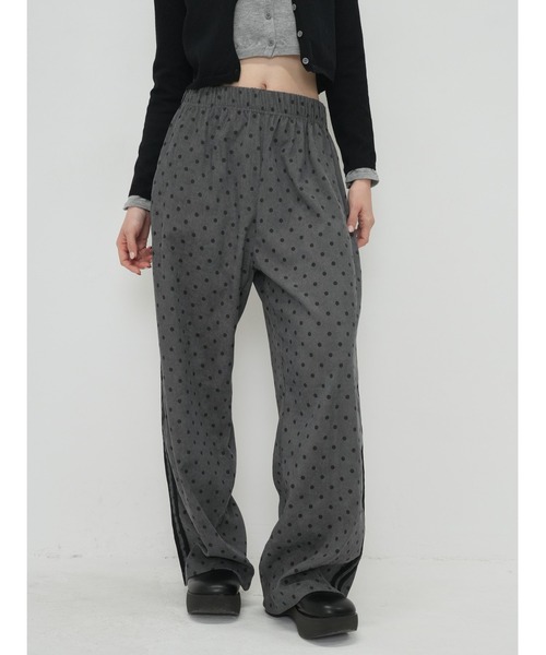 Enewd nina（エニュードニーナ）の「ドット サイドライン ワイドパンツ（その他パンツ・レディース・チャコールグレー・FREE）」の13枚目の写真