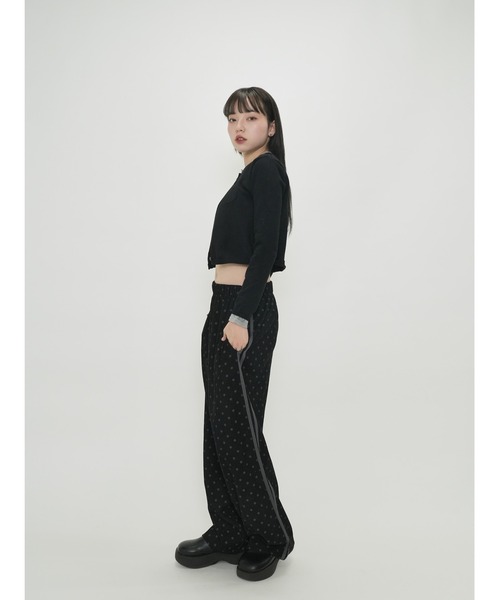 パンツ Enewd nina  mini studs pants ドット サイドライン ワイドパンツ（その他パンツ）｜Enewd nina
