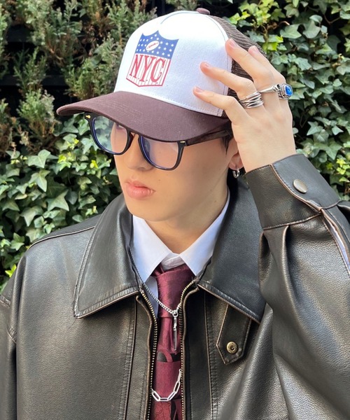 schott(ショット)の「【SCHOTT/ショット】メッシュロゴストリートキャップ(キャップ・メンズ・ブラウン/ホワイト・ONESIZE)」の10枚目の写真