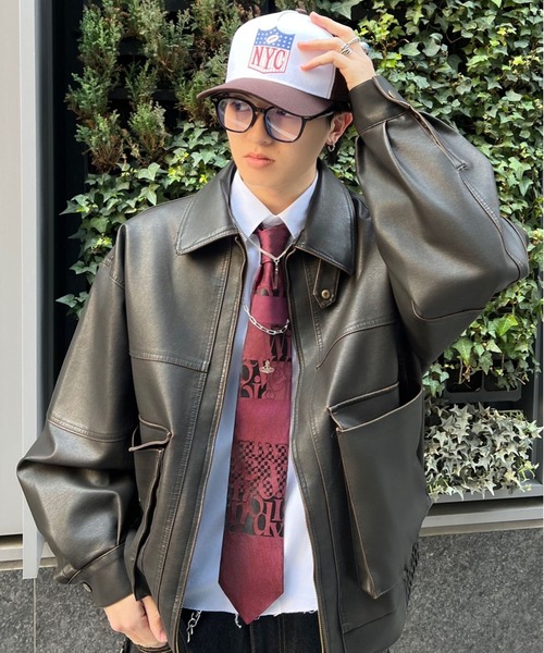 schott(ショット)の「【SCHOTT/ショット】メッシュロゴストリートキャップ(キャップ・メンズ・ブラウン/ホワイト・ONESIZE)」の8枚目の写真