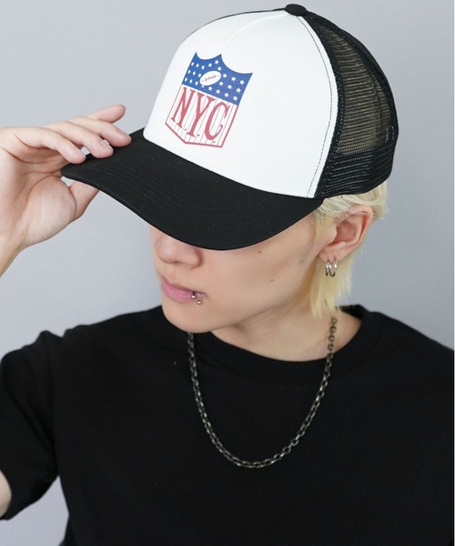 schott(ショット)の「【SCHOTT/ショット】メッシュロゴストリートキャップ(キャップ・メンズ・ブラウン/ホワイト・ONESIZE)」の7枚目の写真