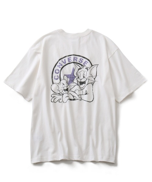 CONVERSE（コンバース）の「【Tom & Jerry/トム & ジェリー】×【CONVERSE/コンバース】 コラボプリント ヴィンテージライク オーバーサイズ 半袖Tシャツ（Tシャツ/カットソー・レディース・ホワイト系その他/ブラック系その他2/ブラック系その他/ホワイト系その他2・M/L）」の6枚目の写真
