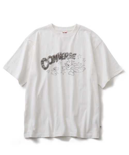 CONVERSE（コンバース）の「【Tom & Jerry/トム & ジェリー】×【CONVERSE/コンバース】 コラボプリント ヴィンテージライク オーバーサイズ 半袖Tシャツ（Tシャツ/カットソー・レディース・ホワイト系その他/ブラック系その他2/ブラック系その他/ホワイト系その他2・M/L）」の9枚目の写真