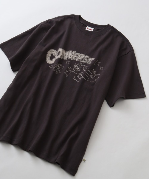 CONVERSE（コンバース）の「【Tom & Jerry/トム & ジェリー】×【CONVERSE/コンバース】 コラボプリント ヴィンテージライク オーバーサイズ 半袖Tシャツ（Tシャツ/カットソー・レディース・ホワイト系その他/ブラック系その他2/ブラック系その他/ホワイト系その他2・M/L）」の19枚目の写真