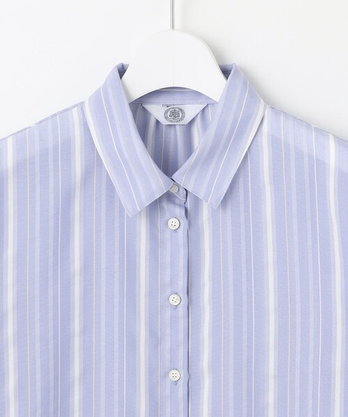 J.PRESS Ladies(J.プレス レディス)の「【洗える】SHEERストライプ ペプラム シャツ ブラウス(シャツ/ブラウス・レディース・ホワイト系1/サックスブルー系1・XS)」の13枚目の写真
