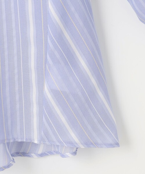 J.PRESS Ladies(J.プレス レディス)の「【洗える】SHEERストライプ ペプラム シャツ ブラウス(シャツ/ブラウス・レディース・ホワイト系1/サックスブルー系1・XS)」の16枚目の写真