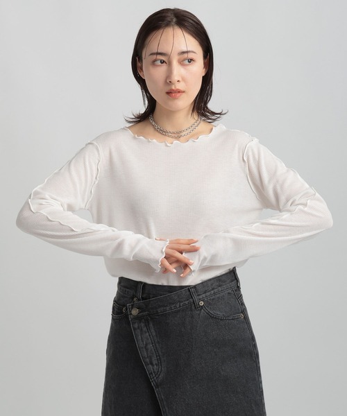 GEORGE'S(ジョージズ)の「メロウカットソー(Tシャツ/カットソー・レディース・ピンク/パープル/オフホワイト/ブラック・SMALL/MEDIUM)」の1枚目の写真