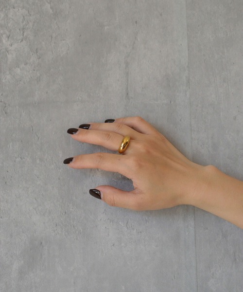 BROTHERHOOD（ブラザーフッド）の「【earyear】Luna Dome design peti Volume Ring（リング・レディース・シルバー/ゴールド・MEDIUM/SMALL/LARGE）」の7枚目の写真