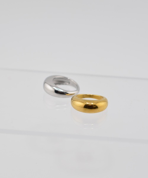 BROTHERHOOD（ブラザーフッド）の「【earyear】Luna Dome design peti Volume Ring（リング・レディース・シルバー/ゴールド・MEDIUM/SMALL/LARGE）」の4枚目の写真