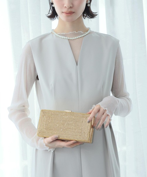 LOWO(ロワ)の「グリッター 3wayバッグ パーティーバッグ 結婚式 パーティー お呼ばれ オケージョン(クラッチバッグ・レディース・ゴールド/シルバー・FREE)」の5枚目の写真