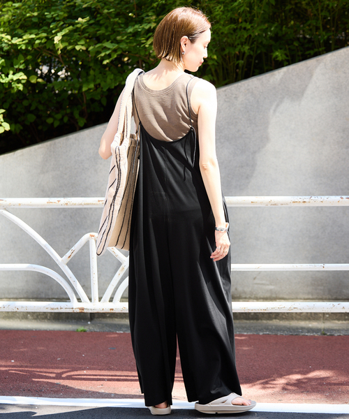 サロペット・オーバーオール・オールインワン OMMO COCOON SILHOUETTE AIO OMMO(オーエムエムオー) IRREGULAR PATTERN AIOサロペット