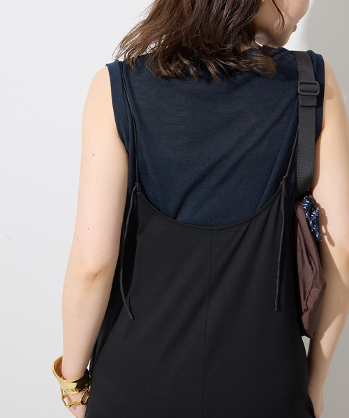 SLOBE IENA 接触冷感　Albini キャミサロペット 接触冷感》Albini キャミサロペット（サロペット