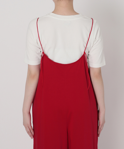 SLOBE IENA 接触冷感　Albini キャミサロペット 接触冷感》Albini キャミサロペット（サロペット