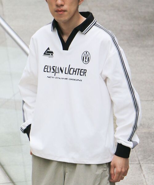 CRAFT STANDARD BOUTIQUE(クラフトスタンダードブティック)の「接触冷感/UVカット/速乾性 ハニカムメッシュ襟ゲームシャツ【ユニセックス】(Tシャツ/カットソー・レディース・ブラック/オフホワイト・S/M/L)」の18枚目の写真