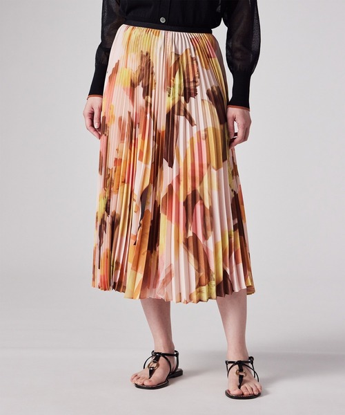 Paul Smith(ポールスミス)の「ウィメンズ "Floral Paint" プリーツスカート / 155052 014S(スカート・レディース・コーラル・MEDIUM)」の5枚目の写真