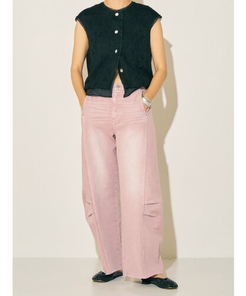 パンツ YENN KNEE TUCK DENIM PINK 36 YENN KNEE TUCK DENIM PINK 36 - メルカリ