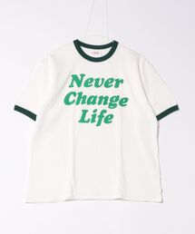 ガーゼウラケ NEVER CHANGE リンガーTEE