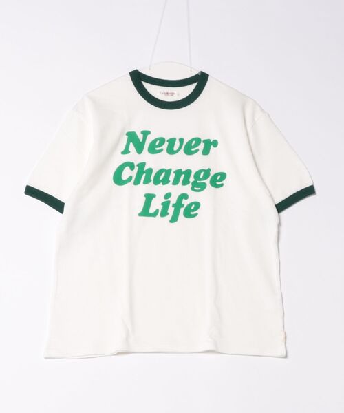 ガーゼウラケ NEVER CHANGE リンガーTEE