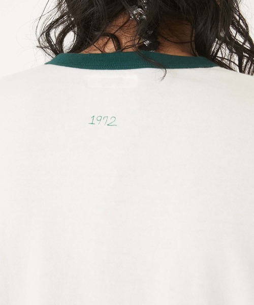 HOLLYWOOD RANCH MARKET(ハリウッドランチマーケット)の「ガーゼウラケ NEVER CHANGE リンガーTEE(Tシャツ/カットソー・メンズ・グリーン・X-SMALL/SMALL/MEDIUM/LARGE/X-LARGE)」の6枚目の写真