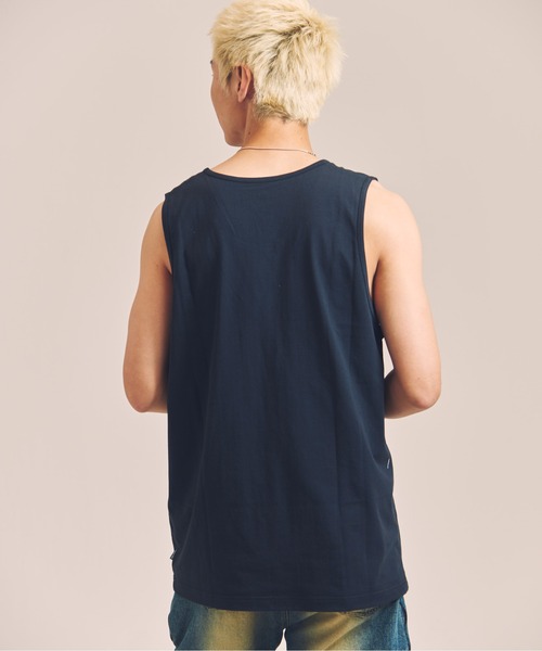 SHELTECH（シェルテック）の「SHELTECH-プレーティング天竺-Tanktop（タンクトップ・メンズ・ブラック/ホワイト・M/L/XL）」の8枚目の写真