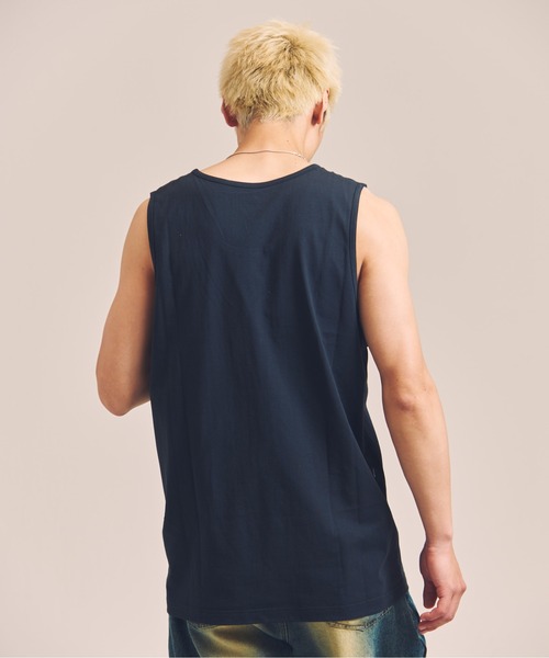SHELTECH（シェルテック）の「SHELTECH-プレーティング天竺-Tanktop（タンクトップ・メンズ・ブラック/ホワイト・M/L/XL）」の9枚目の写真