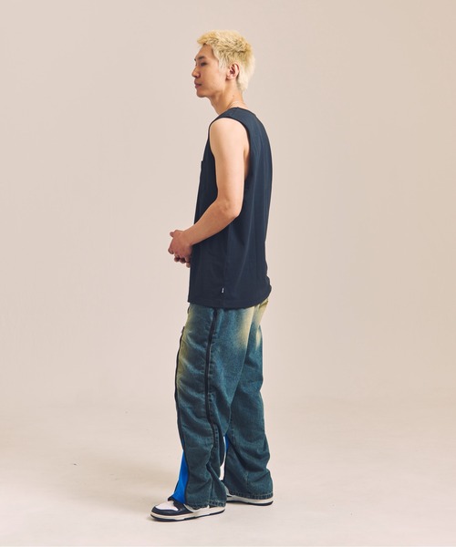 SHELTECH（シェルテック）の「SHELTECH-プレーティング天竺-Tanktop（タンクトップ・メンズ・ブラック/ホワイト・M/L/XL）」の13枚目の写真