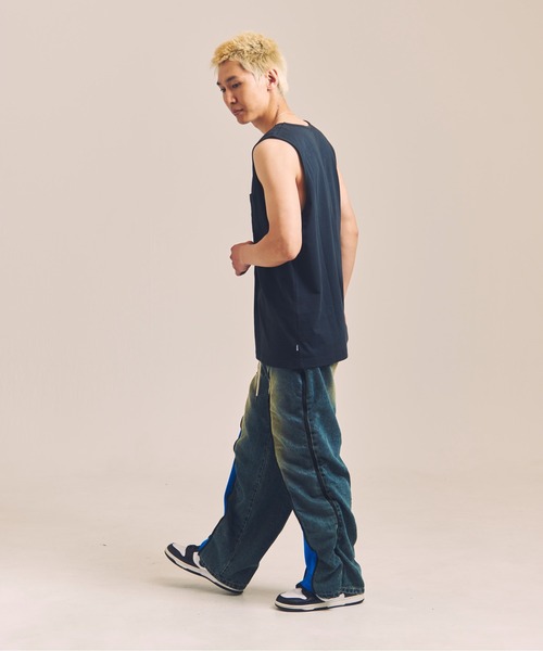 SHELTECH（シェルテック）の「SHELTECH-プレーティング天竺-Tanktop（タンクトップ・メンズ・ブラック/ホワイト・M/L/XL）」の14枚目の写真