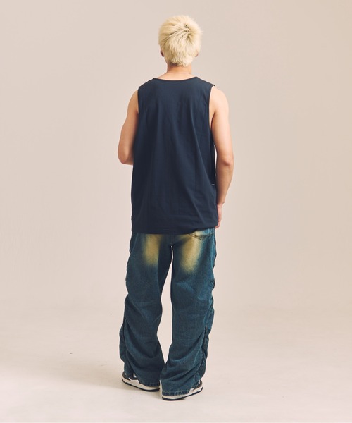 SHELTECH（シェルテック）の「SHELTECH-プレーティング天竺-Tanktop（タンクトップ・メンズ・ブラック/ホワイト・M/L/XL）」の16枚目の写真