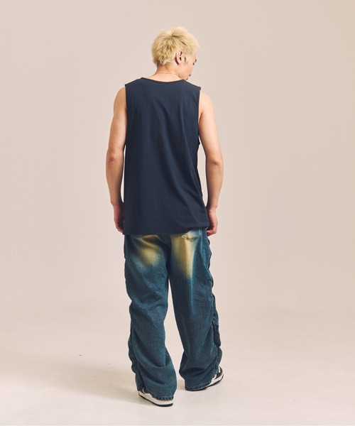 SHELTECH（シェルテック）の「SHELTECH-プレーティング天竺-Tanktop（タンクトップ・メンズ・ブラック/ホワイト・M/L/XL）」の17枚目の写真