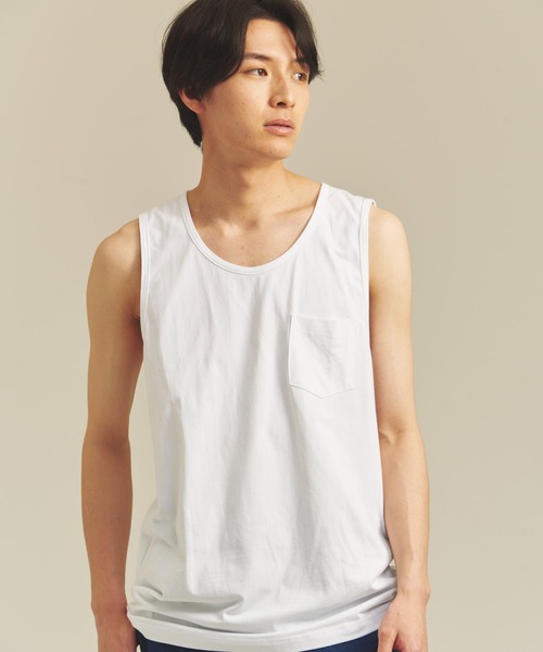 SHELTECH（シェルテック）の「SHELTECH-プレーティング天竺-Tanktop（タンクトップ・メンズ・ブラック/ホワイト・M/L/XL）」の20枚目の写真