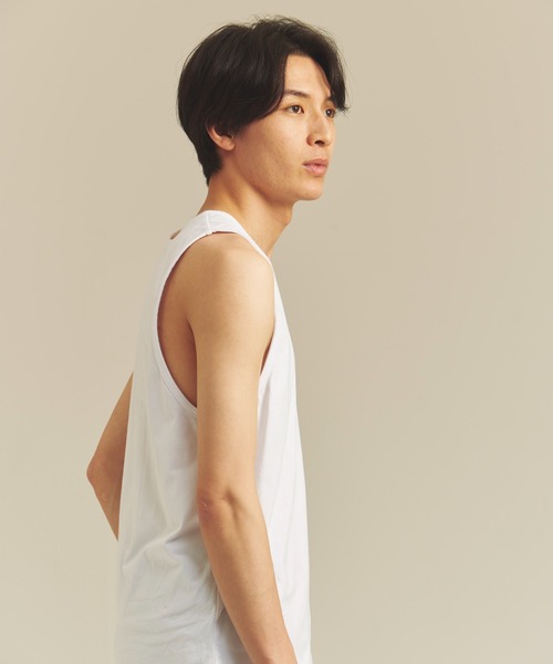 SHELTECH（シェルテック）の「SHELTECH-プレーティング天竺-Tanktop（タンクトップ・メンズ・ブラック/ホワイト・M/L/XL）」の21枚目の写真