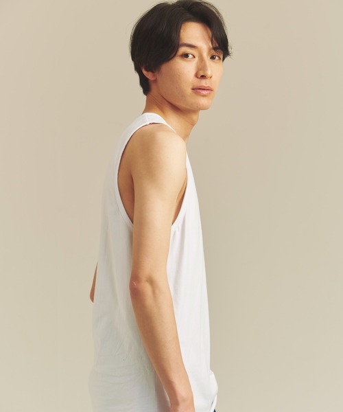 SHELTECH（シェルテック）の「SHELTECH-プレーティング天竺-Tanktop（タンクトップ・メンズ・ブラック/ホワイト・M/L/XL）」の22枚目の写真