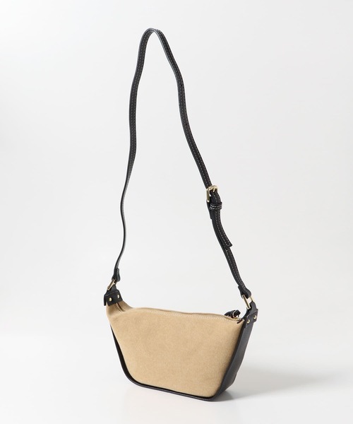 MARCO BIANCHINI（マルコビアンチーニ）の「MARCO BIANCHINI　キャンバスレザーバッグ（ショルダーバッグ・レディース・ブラック/オフホワイト・ONE）」の5枚目の写真