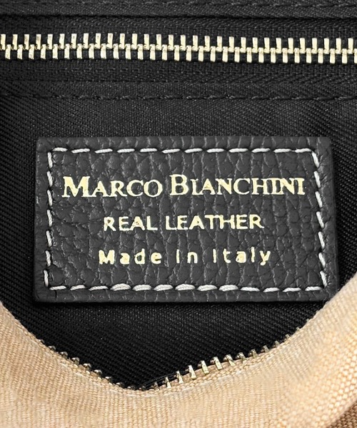 MARCO BIANCHINI（マルコビアンチーニ）の「MARCO BIANCHINI　キャンバスレザーバッグ（ショルダーバッグ・レディース・ブラック/オフホワイト・ONE）」の8枚目の写真