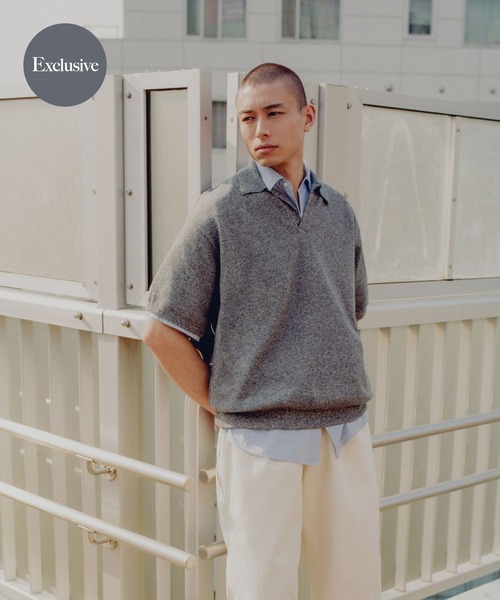 別注』crepuscule×URBAN RESEARCH Linen Skipper Polo（ニット