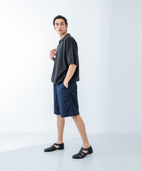 crepuscule（クレプスキュール）の「『別注』crepuscule×URBAN RESEARCH　Linen Skipper Polo（ニット/セーター・メンズ・ブラック系その他/グレー系その他・1/2）」の5枚目の写真