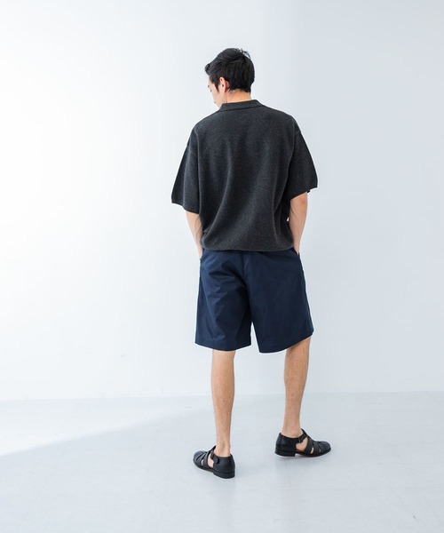crepuscule（クレプスキュール）の「『別注』crepuscule×URBAN RESEARCH　Linen Skipper Polo（ニット/セーター・メンズ・ブラック系その他/グレー系その他・1/2）」の6枚目の写真