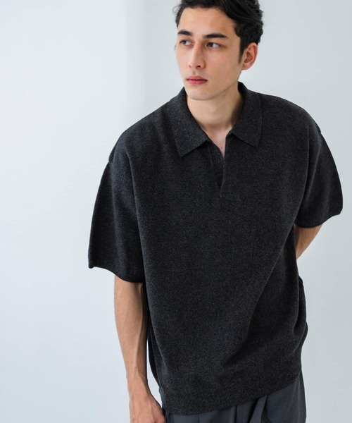 別注』crepuscule×URBAN RESEARCH Linen Skipper Polo（ニット