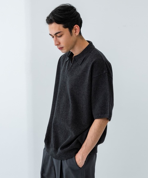 別注』crepuscule×URBAN RESEARCH Linen Skipper Polo（ニット