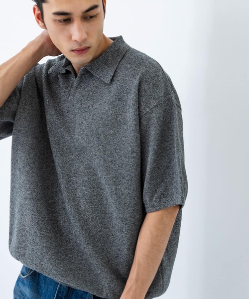 クレプスキュール カノコスキッパーポロシャツ 別注 ニットポロシャツ クレプスキュール カノコスキッパーポロシャツ 別注 ニットポロシャツ