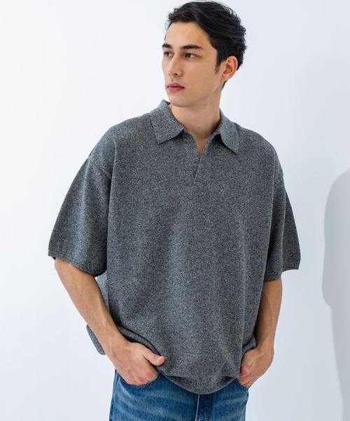 別注』crepuscule×URBAN RESEARCH Linen Skipper Polo（ニット