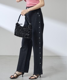 &. NOSTALGIA（アンドドットノスタルジア）の「【ZOZO限定】サイドパールセミフレアデニム（デニムパンツ）」