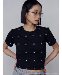 EMODA（エモダ）の「【メロクロコラボ】DOT PATTERN MINI T/S（Tシャツ/カットソー）」