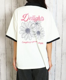 GORGE | 《配色刺繍×ハーフZIP》レディース オーバーサイズTシャツ スポーティ 春夏秋(Tシャツ/カットソー)