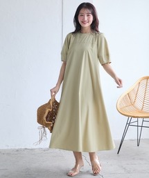 Petitjo | 小さいサイズ　袖ボリュームワンピース　低身長さん・小柄女性(ワンピース)