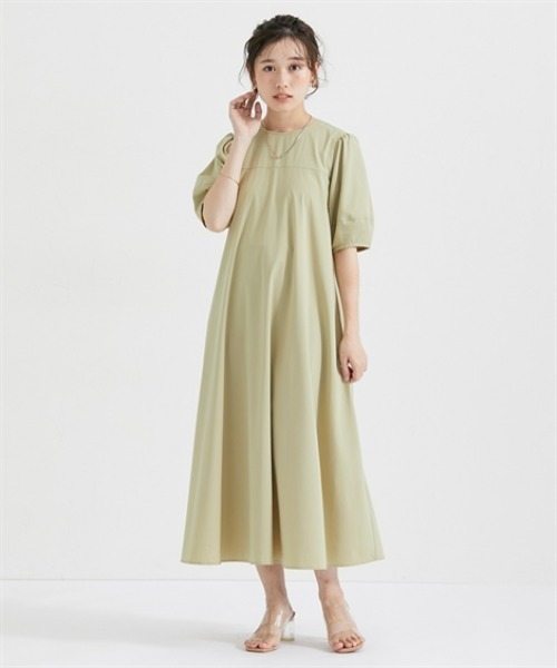 Petitjo（プッチージョ）の「小さいサイズ　袖ボリュームワンピース　低身長さん・小柄女性（ワンピース・レディース・カーキ/ブラック・PSS/PS/PM/PL）」の16枚目の写真