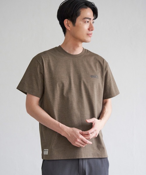 ikka(イッカ)の「URBAN NATURE LIFE アーバンネイチャーライフ ドライスピードプリントTシャツ(Tシャツ/カットソー・メンズ・ブラウン/グレー/ブラック/ホワイト・M/L/XL/S)」の12枚目の写真