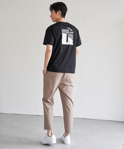 ikka(イッカ)の「URBAN NATURE LIFE アーバンネイチャーライフ ドライスピードプリントTシャツ(Tシャツ/カットソー・メンズ・ブラウン/グレー/ブラック/ホワイト・M/L/XL/S)」の14枚目の写真