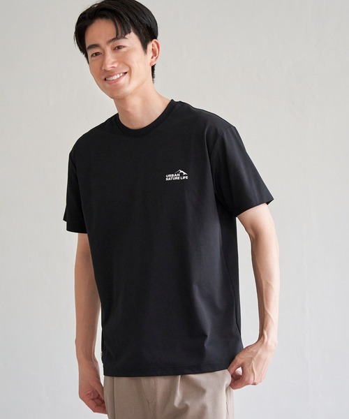 ikka(イッカ)の「URBAN NATURE LIFE アーバンネイチャーライフ ドライスピードプリントTシャツ(Tシャツ/カットソー・メンズ・ブラウン/グレー/ブラック/ホワイト・M/L/XL/S)」の16枚目の写真