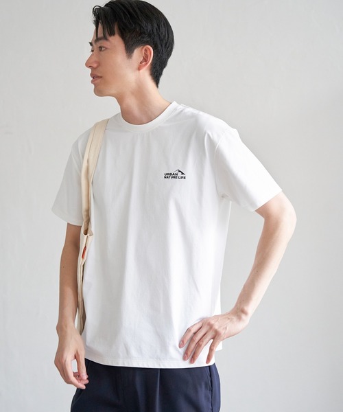 ikka(イッカ)の「URBAN NATURE LIFE アーバンネイチャーライフ ドライスピードプリントTシャツ(Tシャツ/カットソー・メンズ・ブラウン/グレー/ブラック/ホワイト・M/L/XL/S)」の7枚目の写真